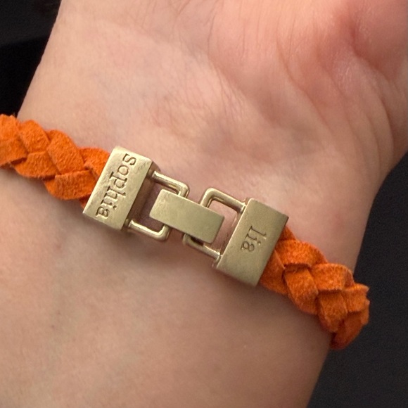 Lia Sophia Yellow, Green, and Orange Leather Braided Bracelets Bundle - Picture 5 of 7